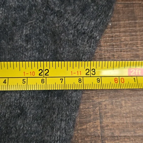 Daniel Hechter Grey Lambswool Crewneck Sweater Classic Minimalist Quiet Luxury - Picture 4 of 5